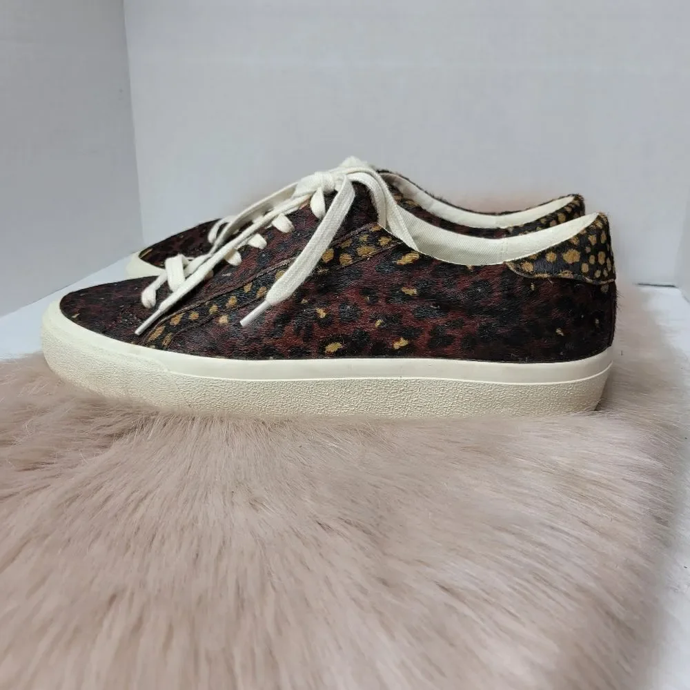 Madewell Sidewalk Lowtop Sneakers Leopard Print Sneaker Size 8.5